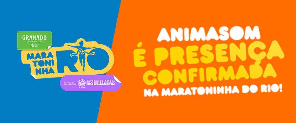 A Maratoninha do Rio vai ficar muito mais divertida com a Animasom no comando das brincadeiras!